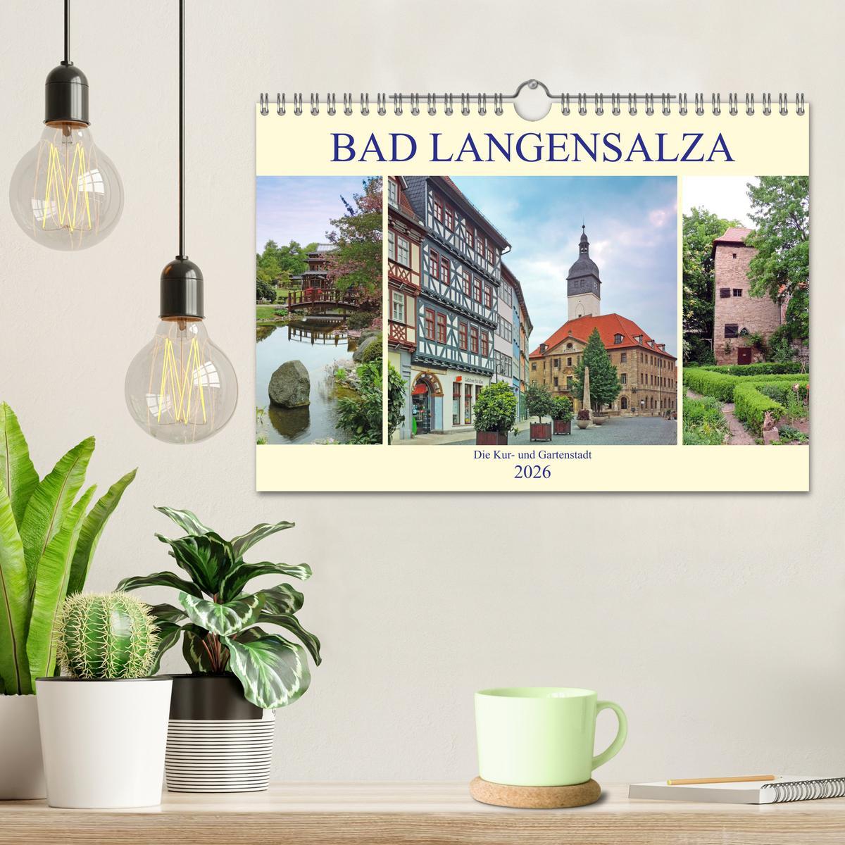 Beispielinhalt (Bild) Bad Langensalza - Die Kur- und Gartenstadt (Wandkalender 2026 DIN A4 quer), CALVENDO Monatskalender