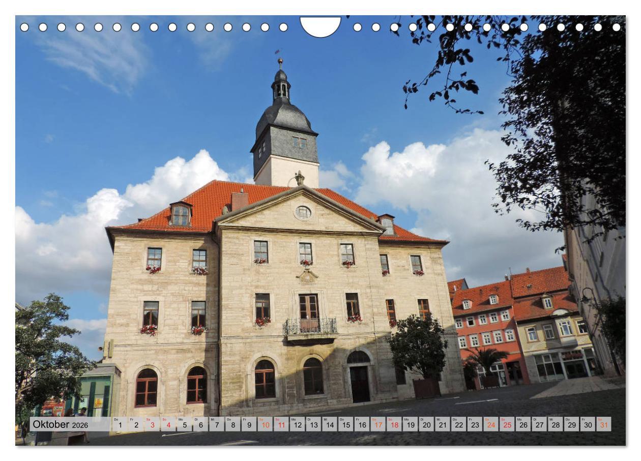 Beispielinhalt (Bild) Bad Langensalza - Die Kur- und Gartenstadt (Wandkalender 2026 DIN A4 quer), CALVENDO Monatskalender