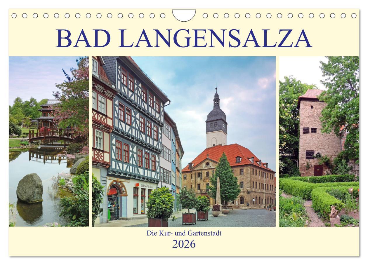 Vorderes Coverbild Bad Langensalza - Die Kur- und Gartenstadt (Wandkalender 2026 DIN A4 quer), CALVENDO Monatskalender