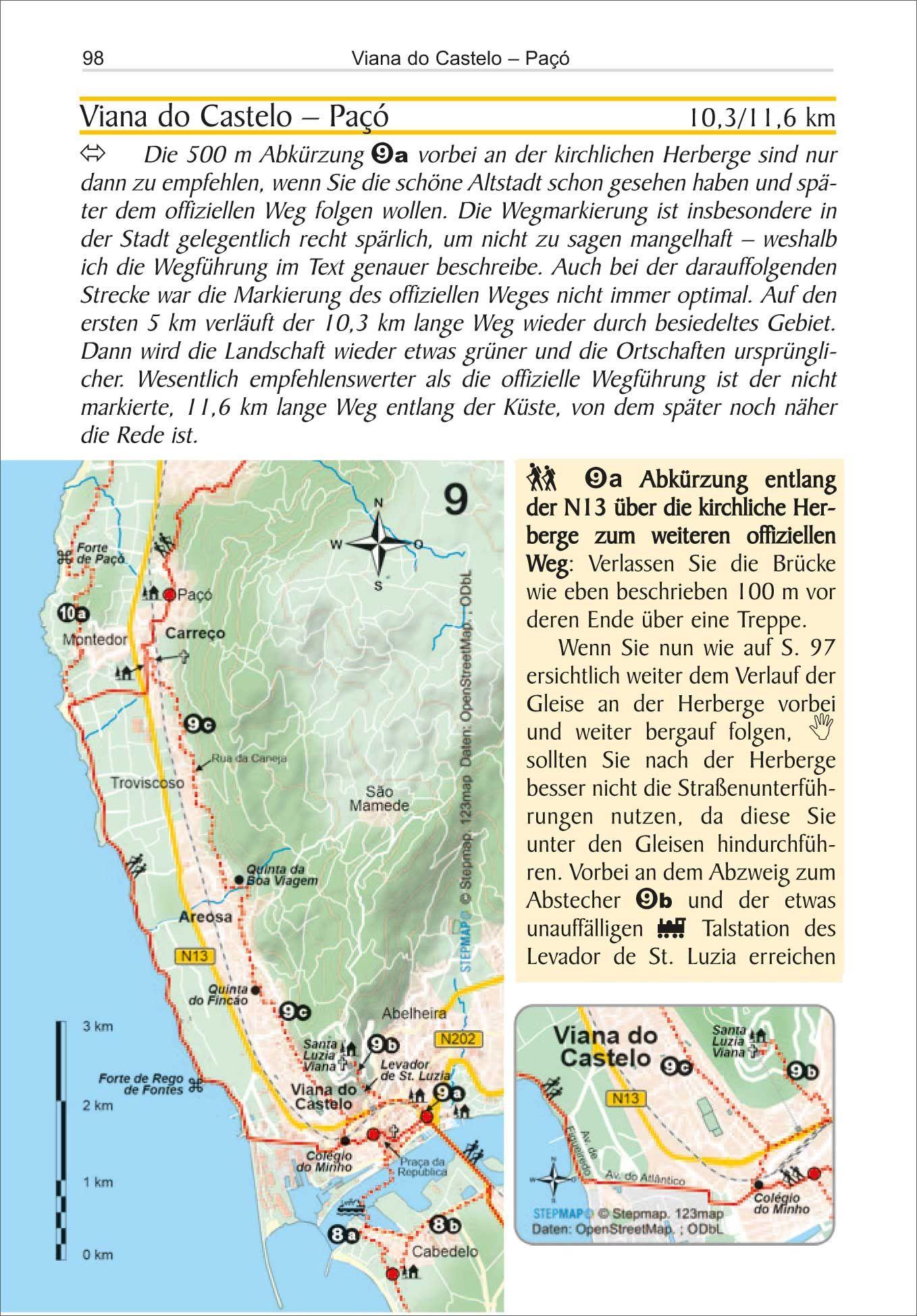 Beispielinhalt (Bild) Portugal Spanien: Jakobsweg Caminho Português von Porto nach Santiago und Finisterre