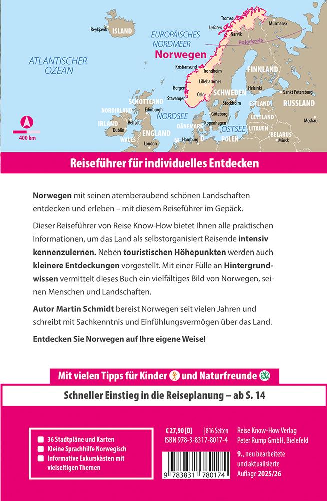 Beispielinhalt (Bild) Reise Know-How Reiseführer Norwegen