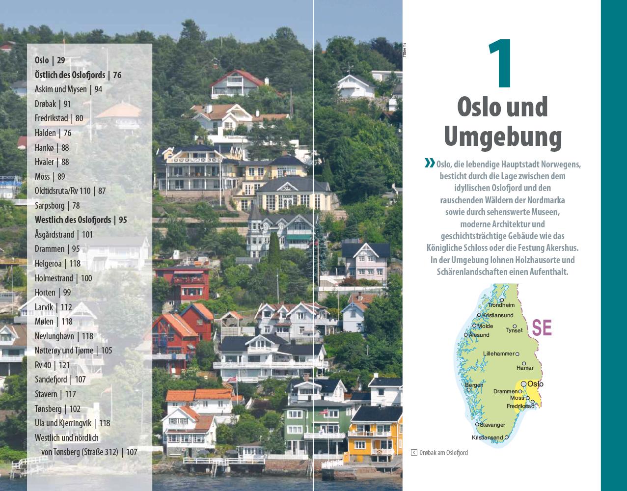 Beispielinhalt (Bild) Reise Know-How Reiseführer Norwegen