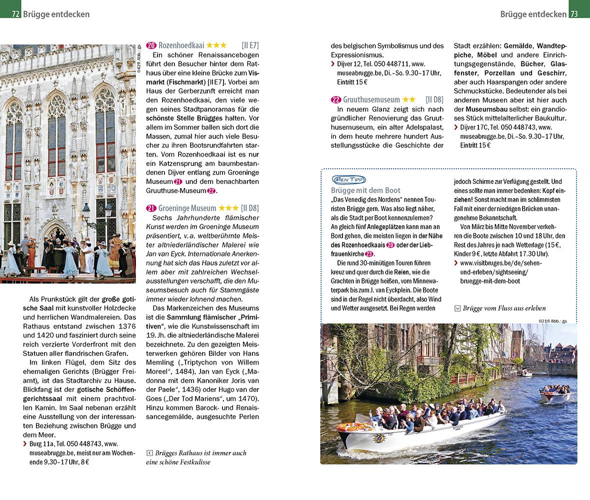 Beispielinhalt (Bild) Reise Know-How CityTrip Antwerpen, Brügge, Gent