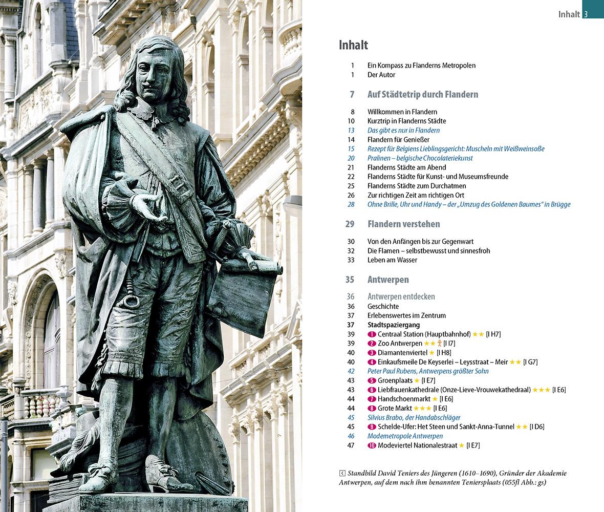 Beispielinhalt (Bild) Reise Know-How CityTrip Antwerpen, Brügge, Gent