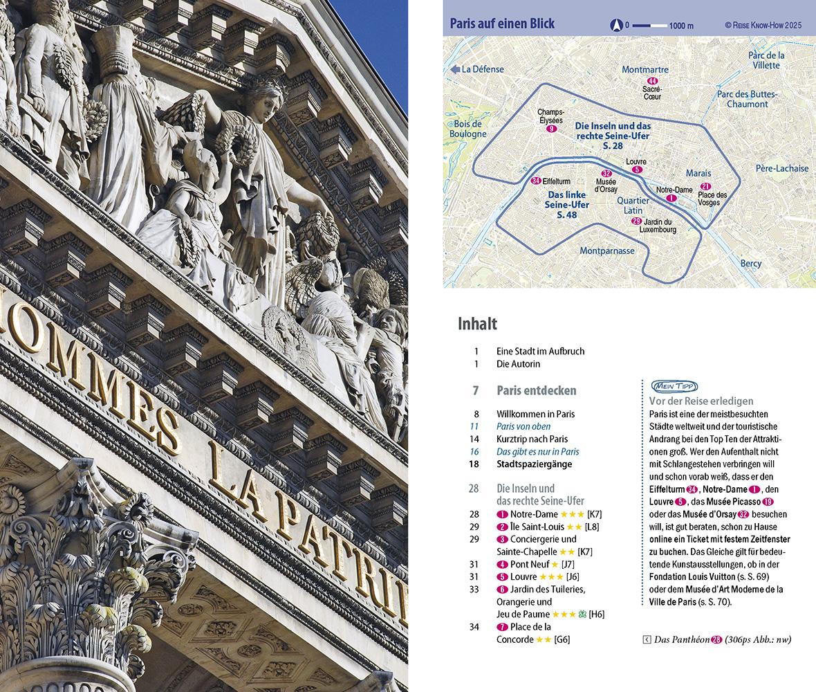 Beispielinhalt (Bild) Reise Know-How CityTrip Paris