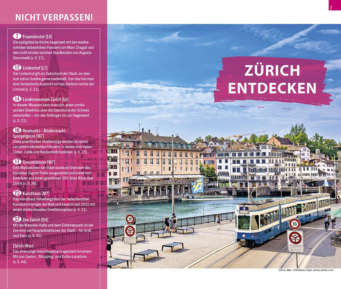 Beispielinhalt (Bild) Reise Know-How CityTrip Zürich