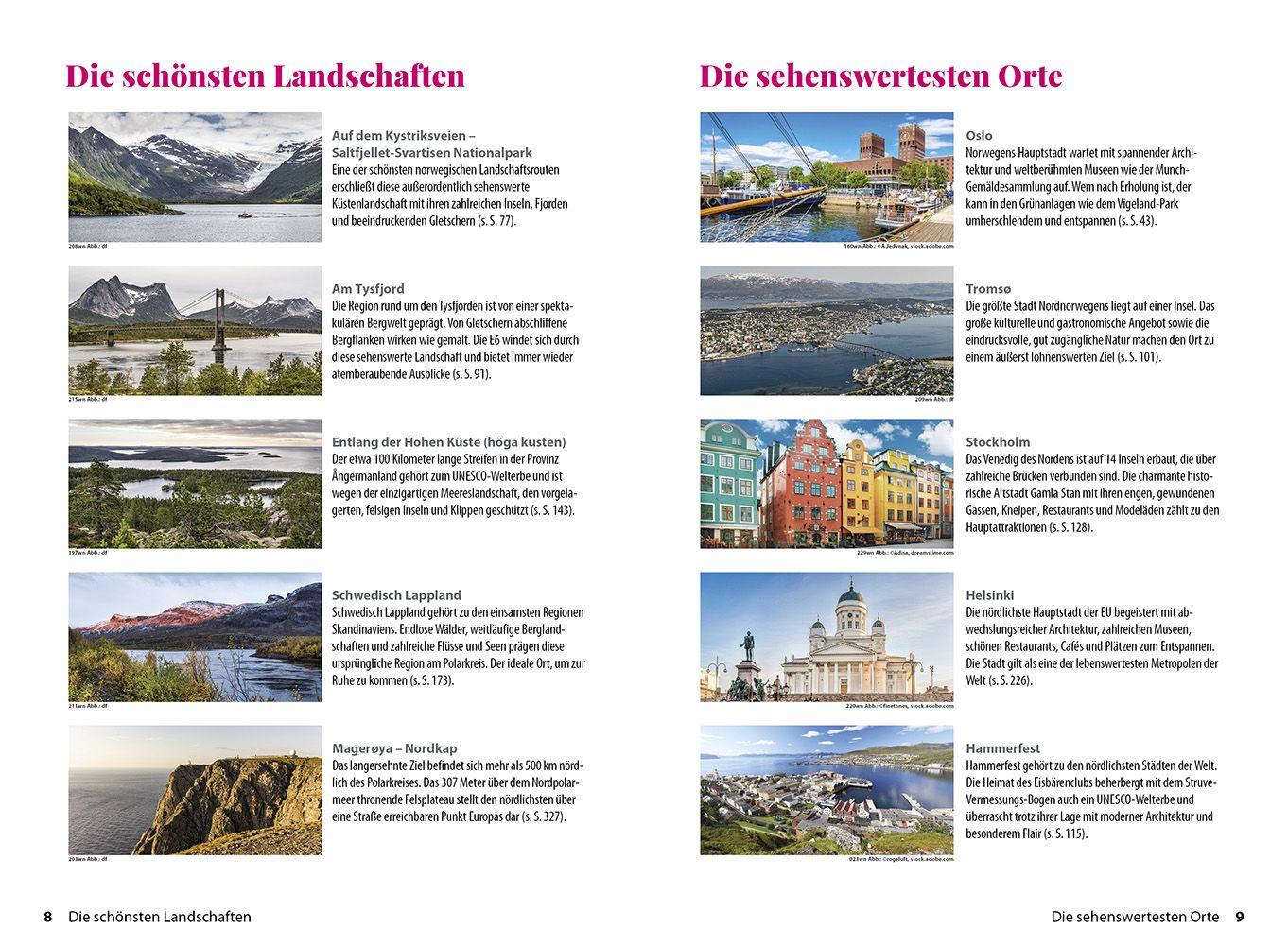 Beispielinhalt (Bild) Reise Know-How Wohnmobil-Tourguide Nordkap