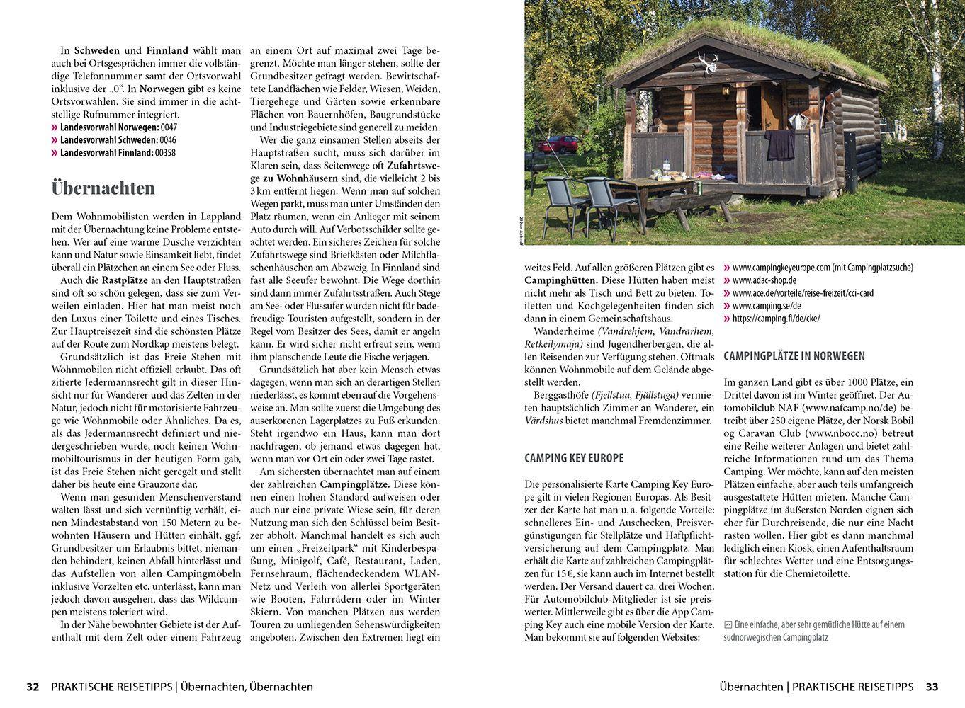 Beispielinhalt (Bild) Reise Know-How Wohnmobil-Tourguide Nordkap