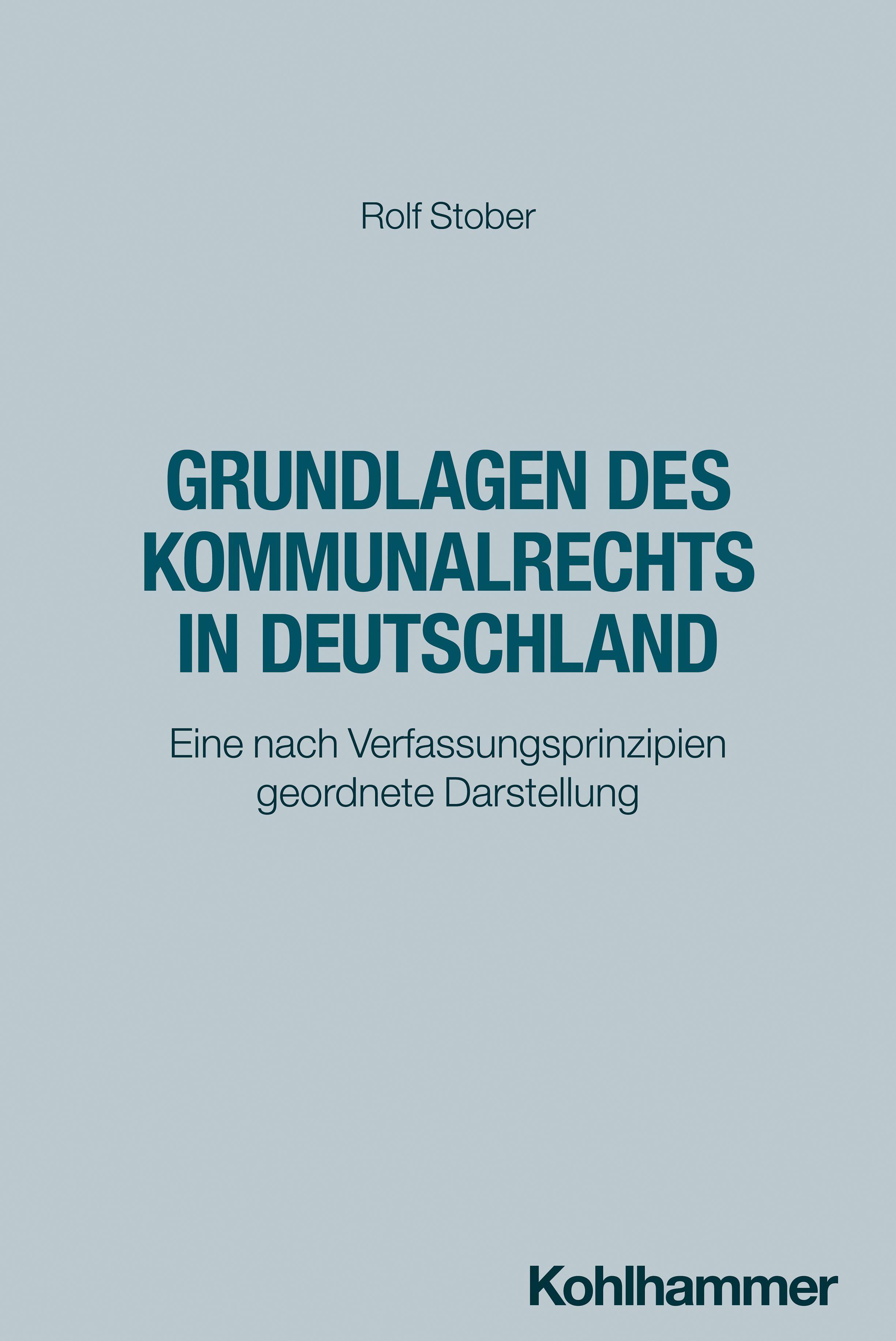 Vorderes Coverbild Grundlagen des Kommunalrechts in Deutschland