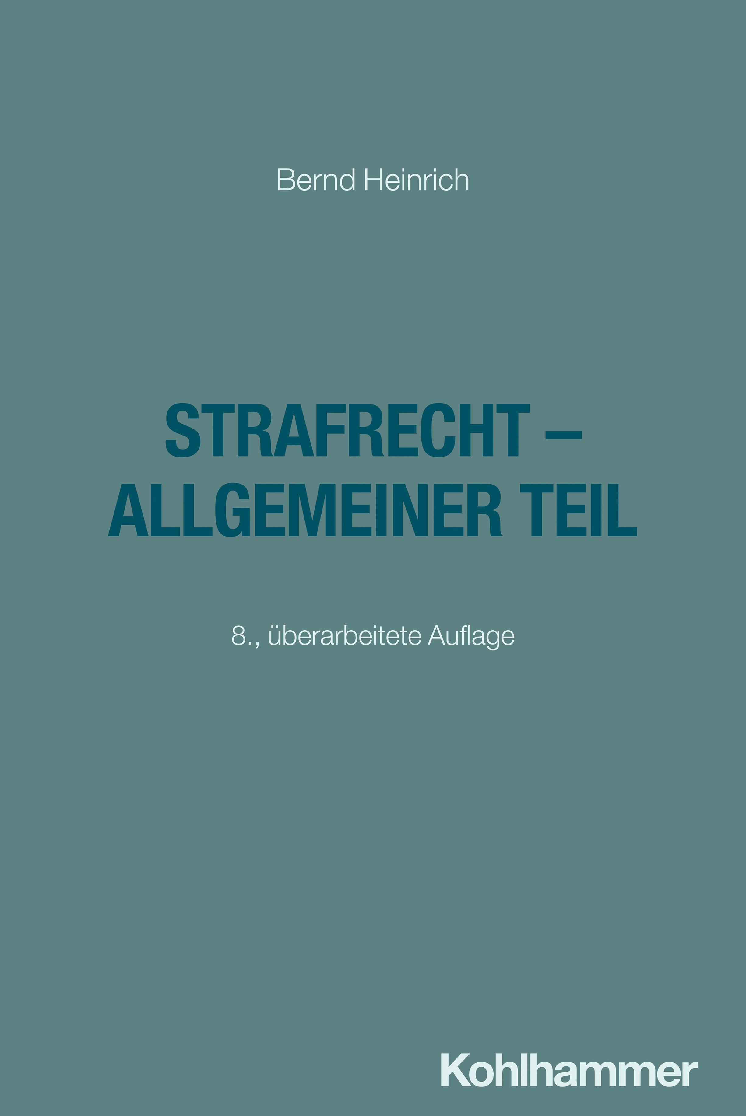 Vorderes Coverbild Strafrecht - Allgemeiner Teil