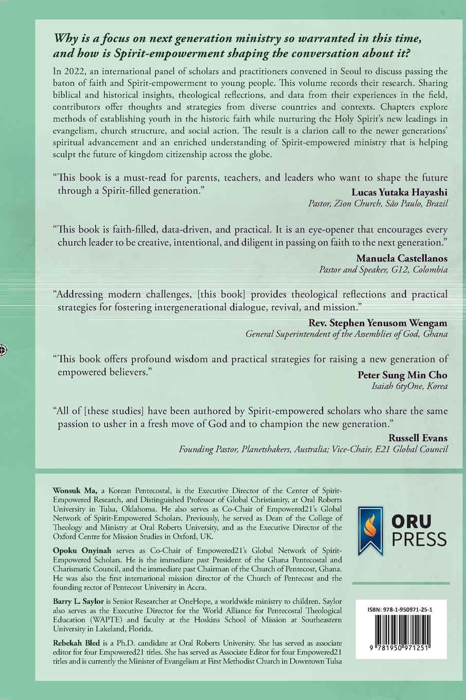 Rückseitencover The New Generation & The Holy Spirit