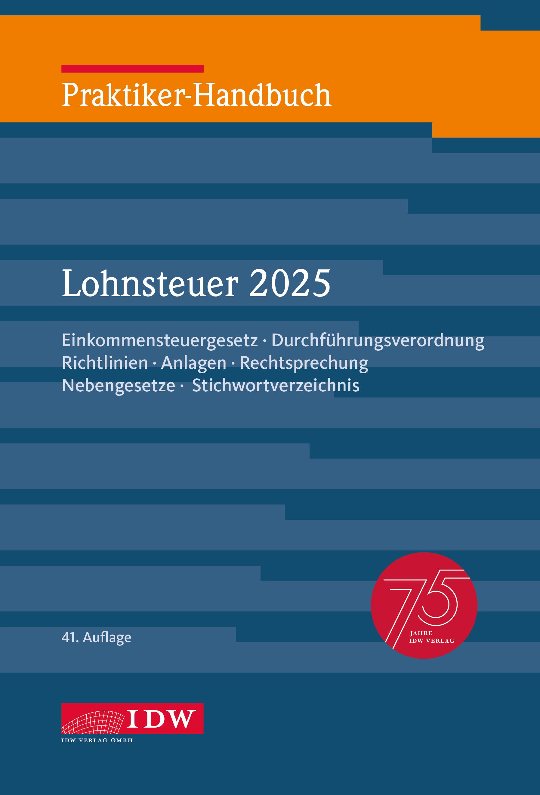 Vorderes Coverbild Praktiker-Handbuch Lohnsteuer 2025