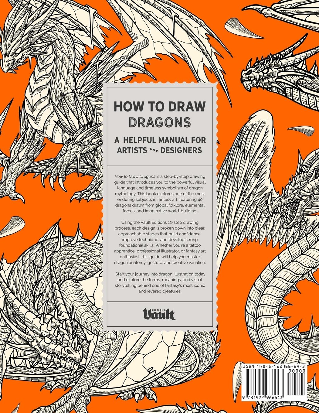 Rückseitencover How to Draw Dragons