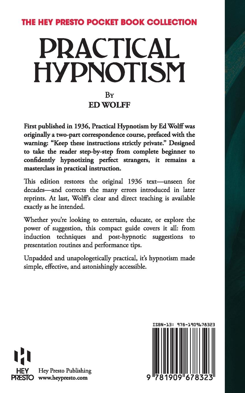 Rückseitencover Practical Hypnotism
