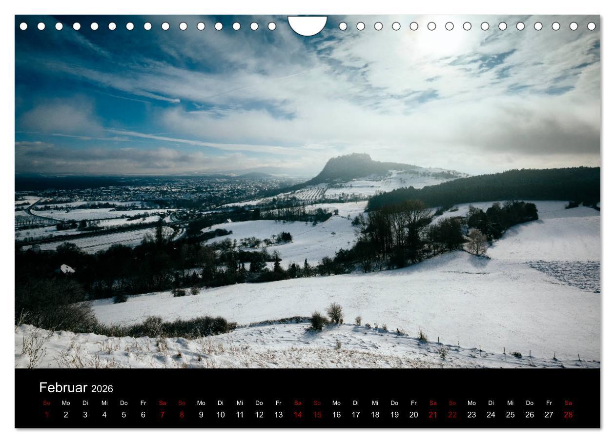 Beispielinhalt (Bild) Der Hegau - Wanderparadies am westlichen Bodensee (Wandkalender 2026 DIN A4 quer), CALVENDO Monatskalender