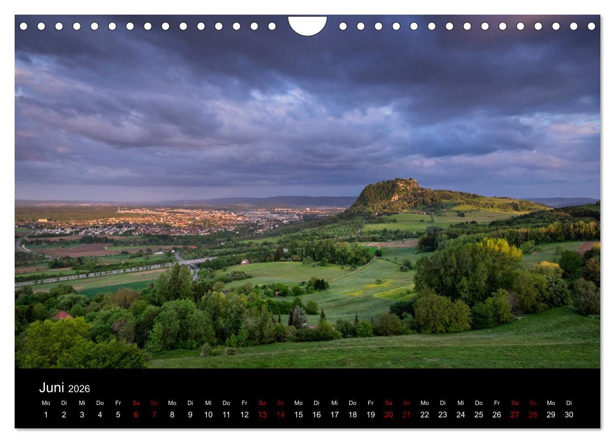 Beispielinhalt (Bild) Der Hegau - Wanderparadies am westlichen Bodensee (Wandkalender 2026 DIN A4 quer), CALVENDO Monatskalender