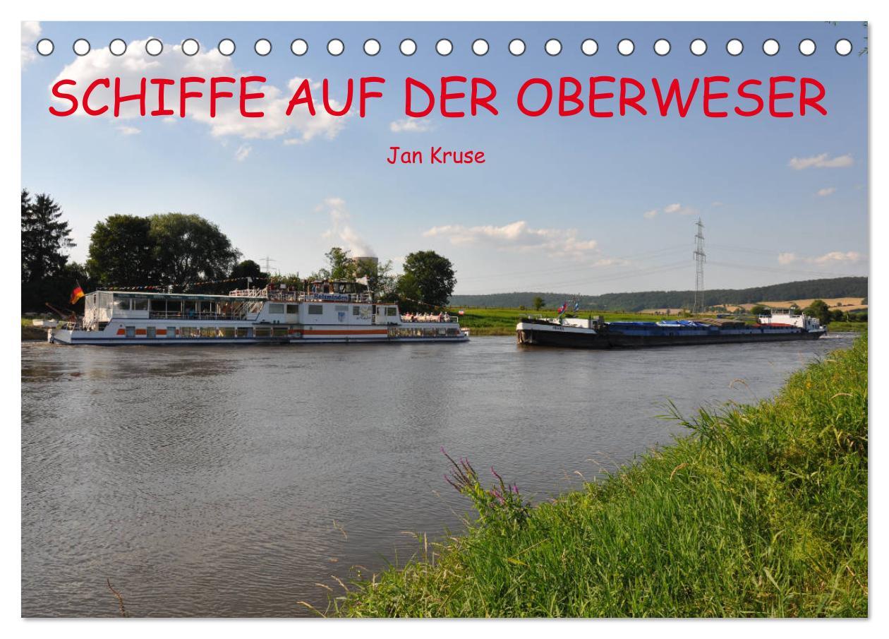 Vorderes Coverbild Schiffe auf der Oberweser (Tischkalender 2026 DIN A5 quer), CALVENDO Monatskalender