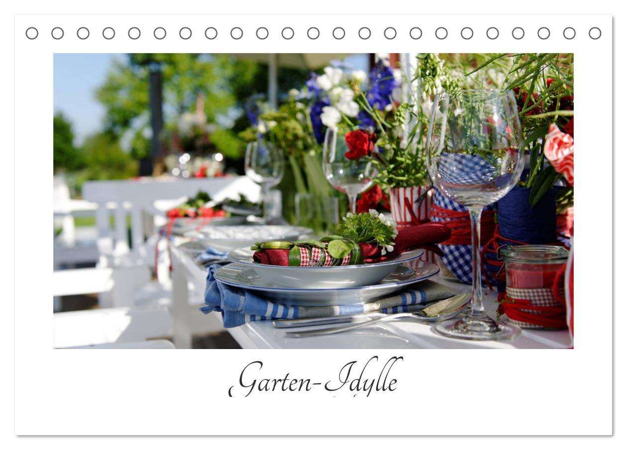 Vorderes Coverbild Garten-Idylle 2026 (Tischkalender 2026 DIN A5 quer), CALVENDO Monatskalender