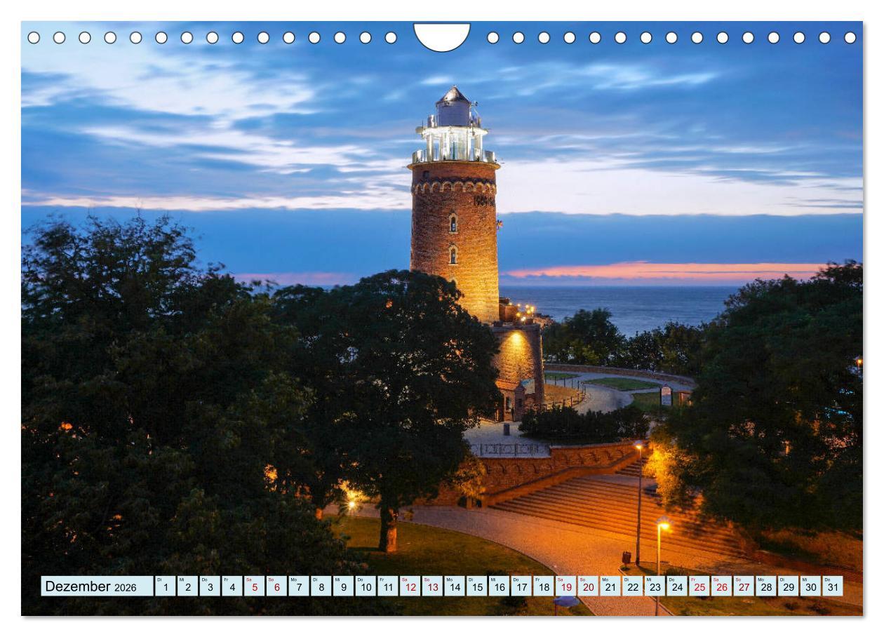 Beispielinhalt (Bild) Leuchttürme - Maritime Leuchtfeuer an den Küsten (Wandkalender 2026 DIN A4 quer), CALVENDO Monatskalender