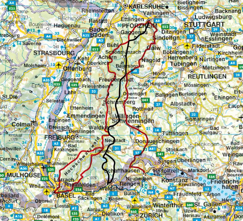 Beispielinhalt (Bild) Fernwanderwege Schwarzwald
