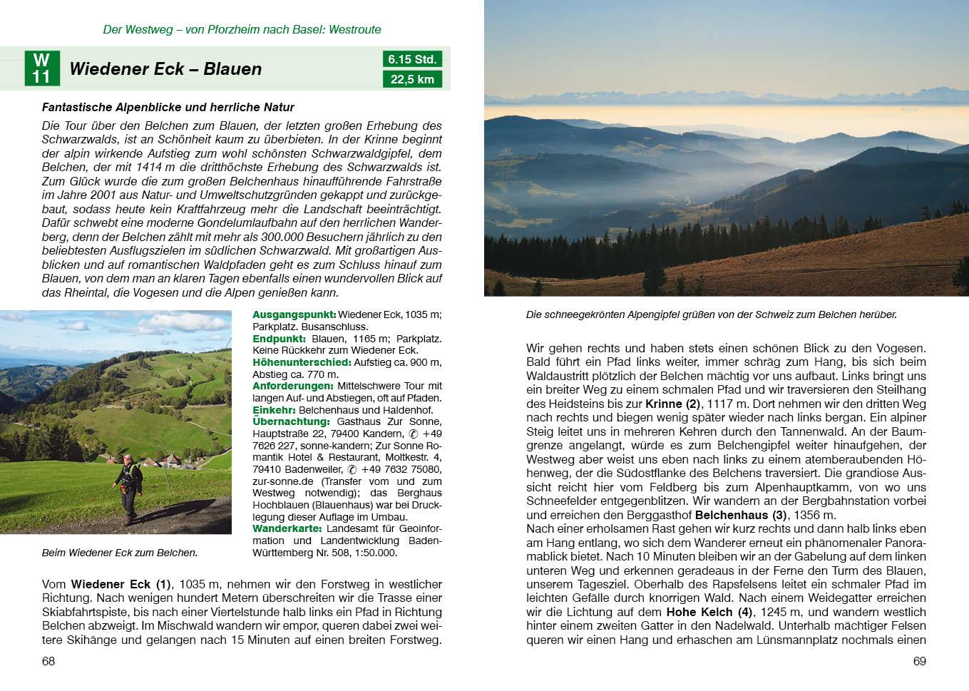 Beispielinhalt (Bild) Fernwanderwege Schwarzwald