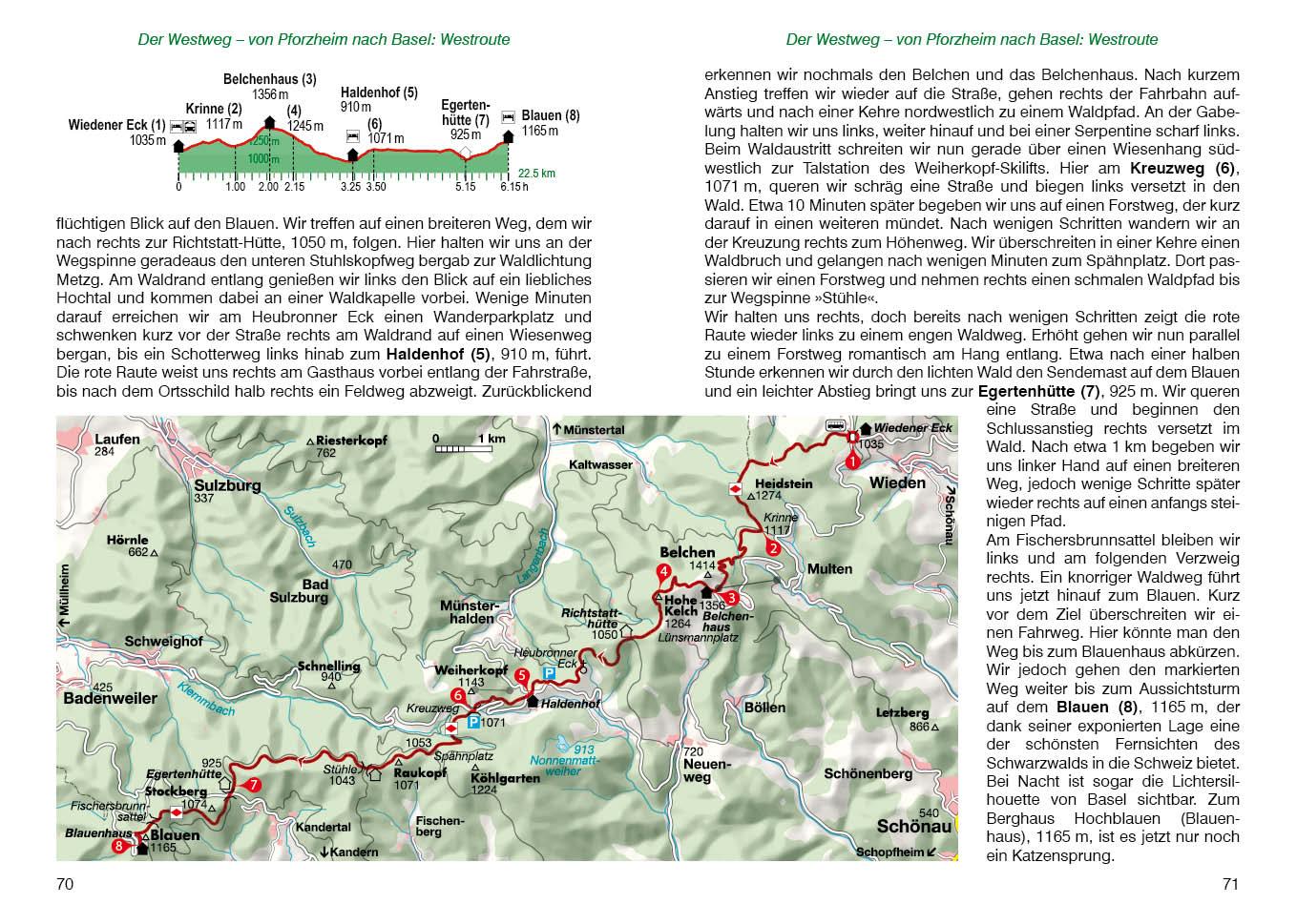 Beispielinhalt (Bild) Fernwanderwege Schwarzwald