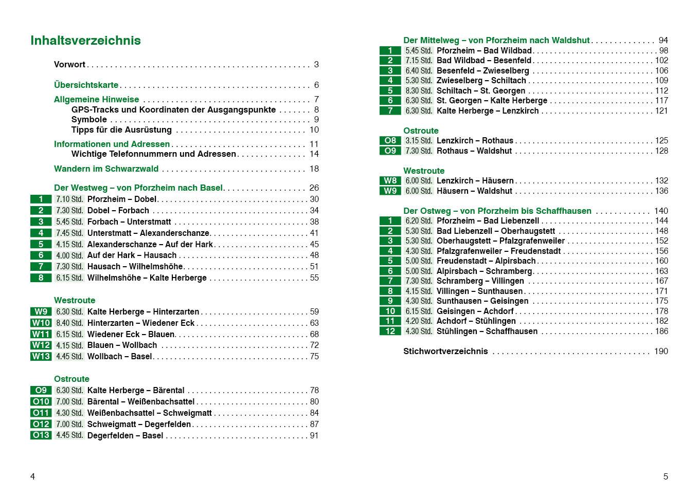 Beispielinhalt (Bild) Fernwanderwege Schwarzwald
