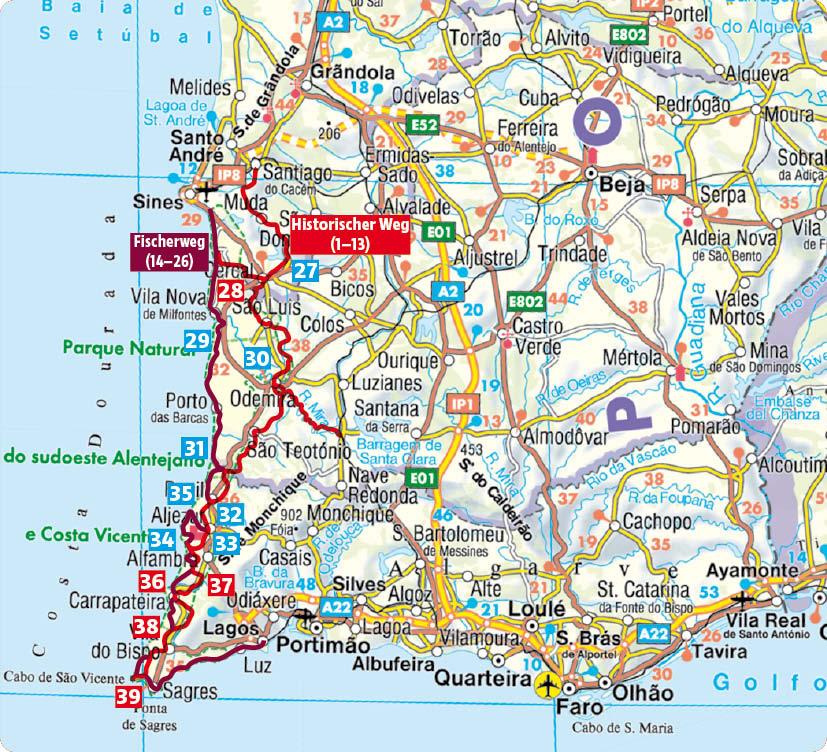 Beispielinhalt (Bild) Portugal Süd: Rota Vicentina