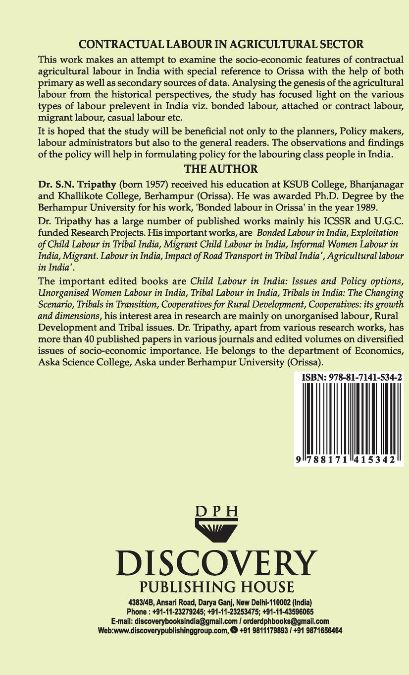 Rückseitencover Contractual Labour in Agricultural Sector