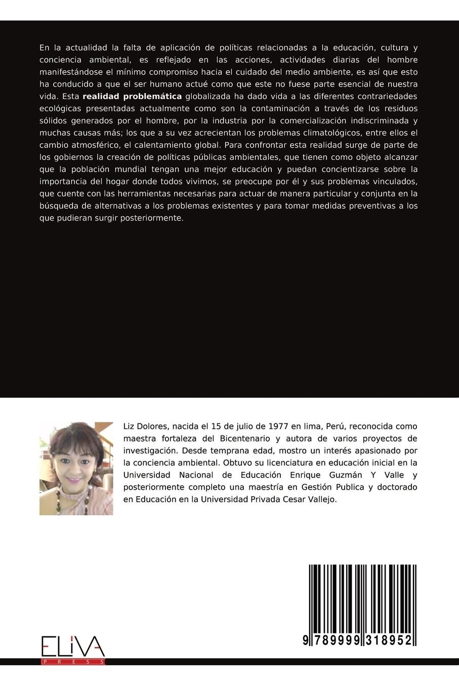 Rückseitencover Plan Nacional de Educación Ambiental y Su Influencia en la Conciencia Ambiental en la IE 3013