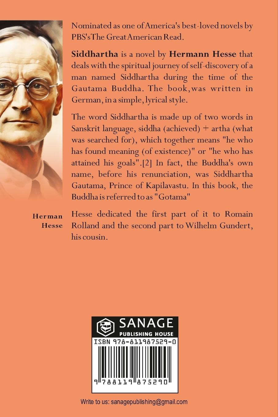 Rückseitencover Siddhartha An Indian Tale (Pocket Classic)