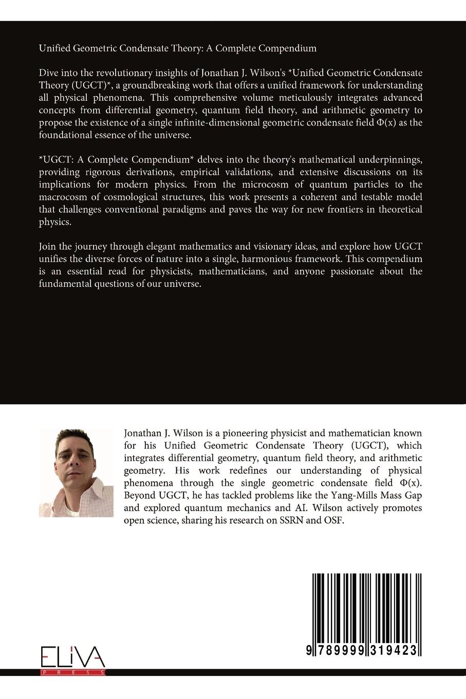 Rückseitencover Unified Geometric Condensate Theory