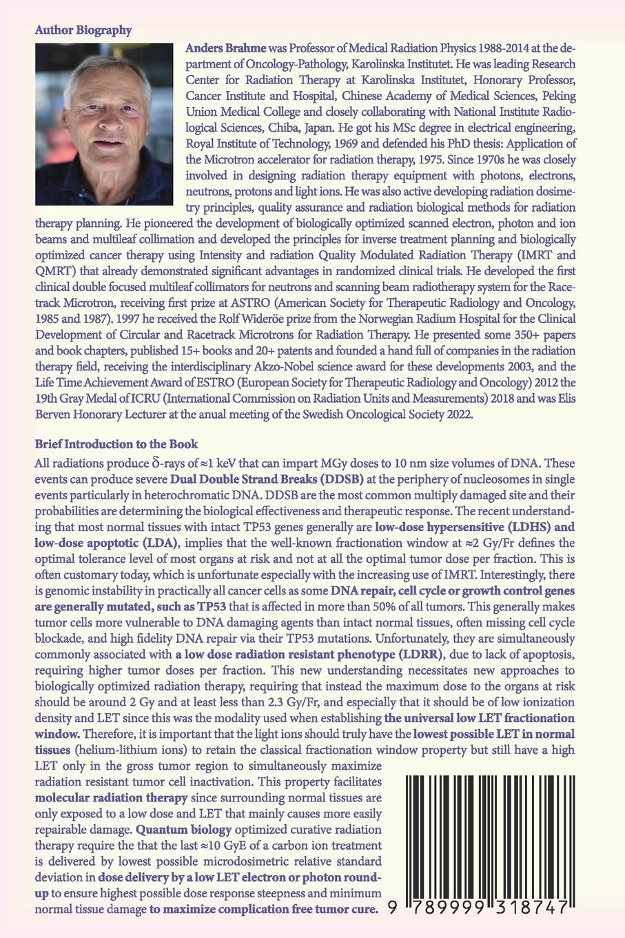 Rückseitencover Fundamental Molecular Understanding of Quantum Biology Optimized Curative Radiation Oncology