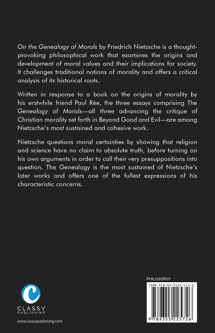 Rückseitencover On the Genealogy of Morals