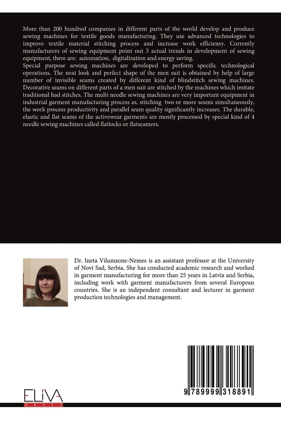 Rückseitencover Advanced special purpose industrial sewing machines