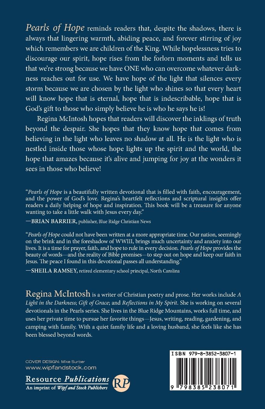 Rückseitencover Pearls of Hope