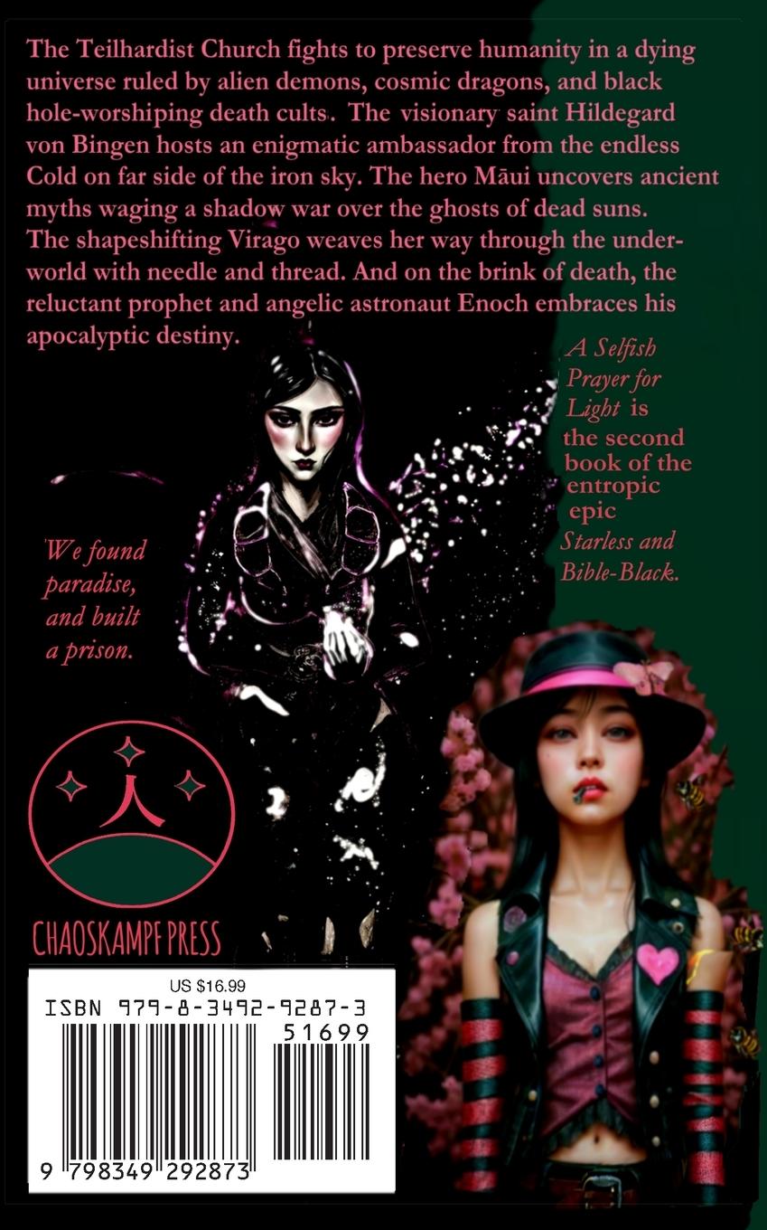 Rückseitencover A Selfish Prayer for Light