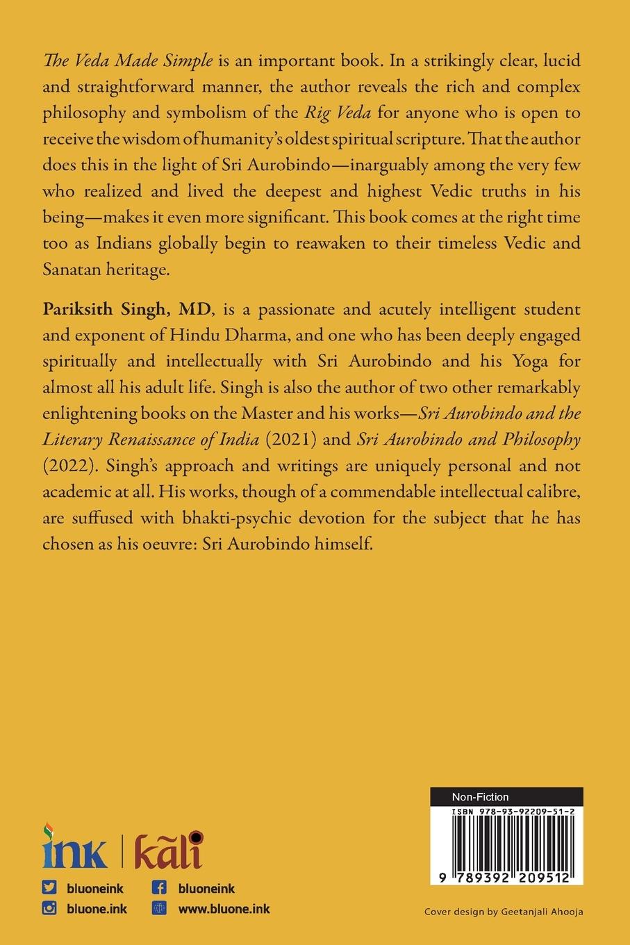 Rückseitencover The Veda Made Simple