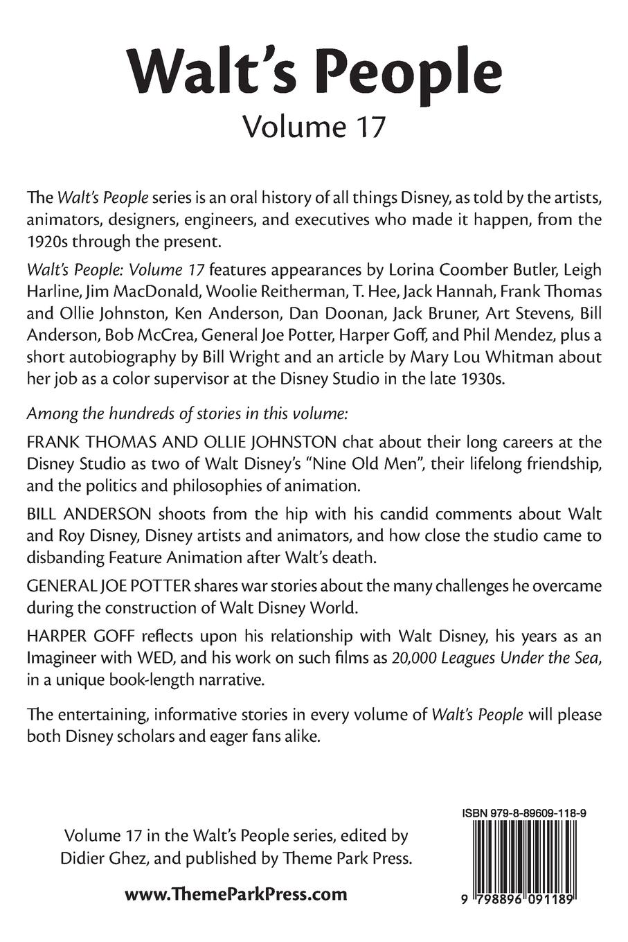 Rückseitencover Walt's People