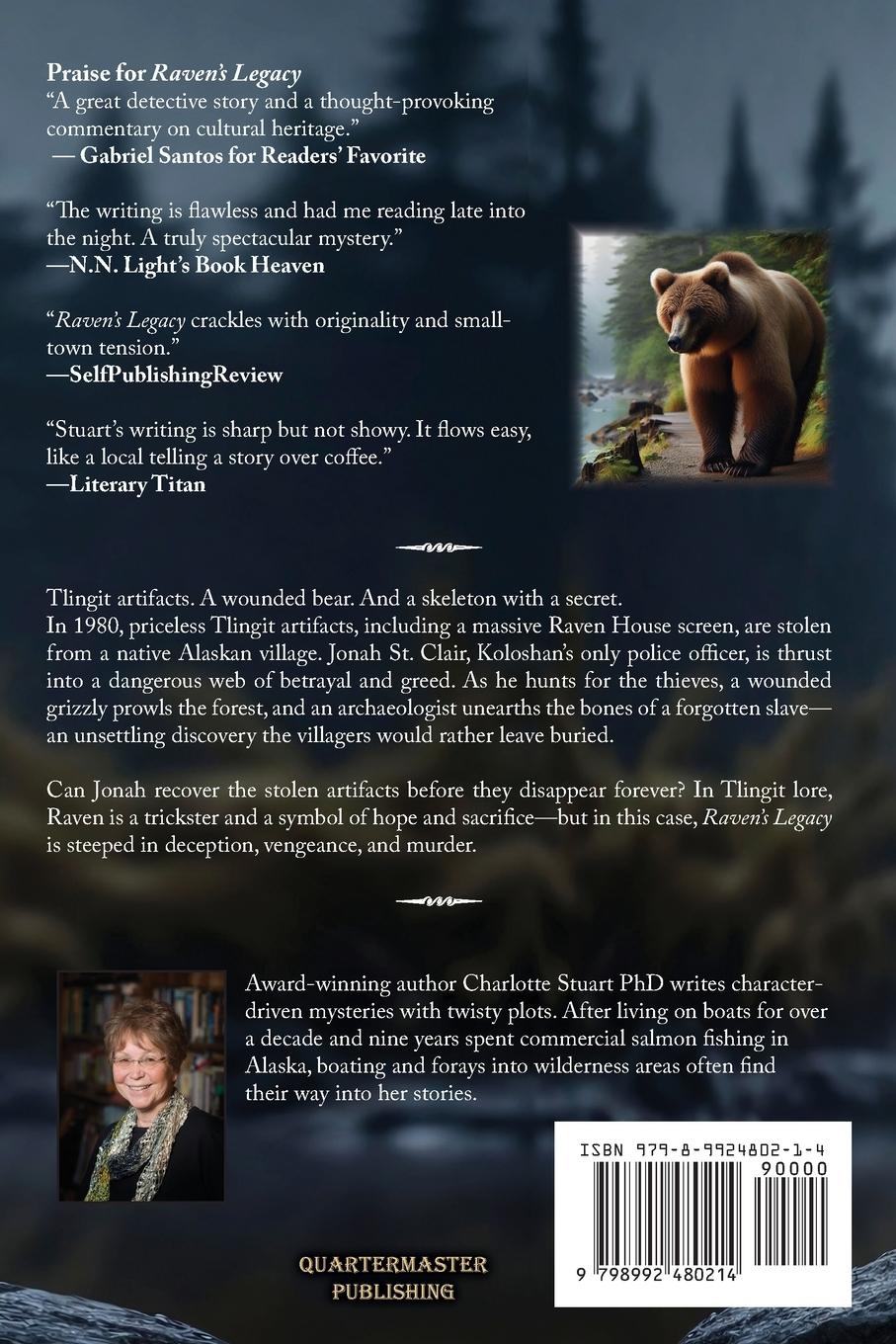 Rückseitencover Raven's Legacy (A Jonah St. Clair Mystery)