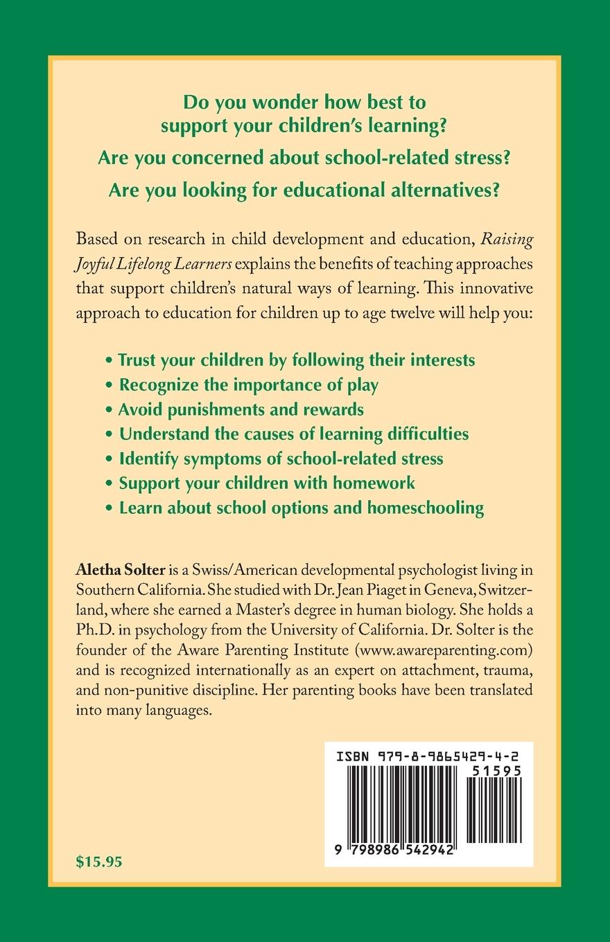 Rückseitencover Raising Joyful Lifelong Learners