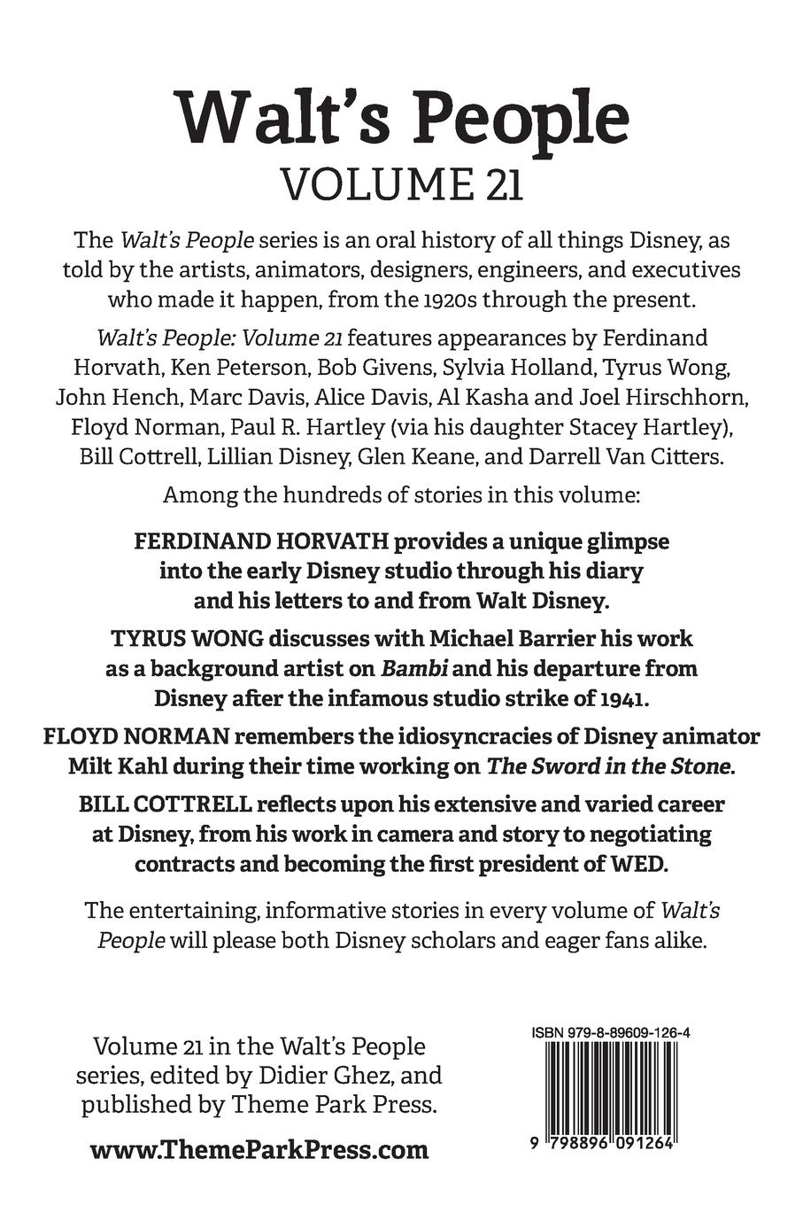 Rückseitencover Walt's People