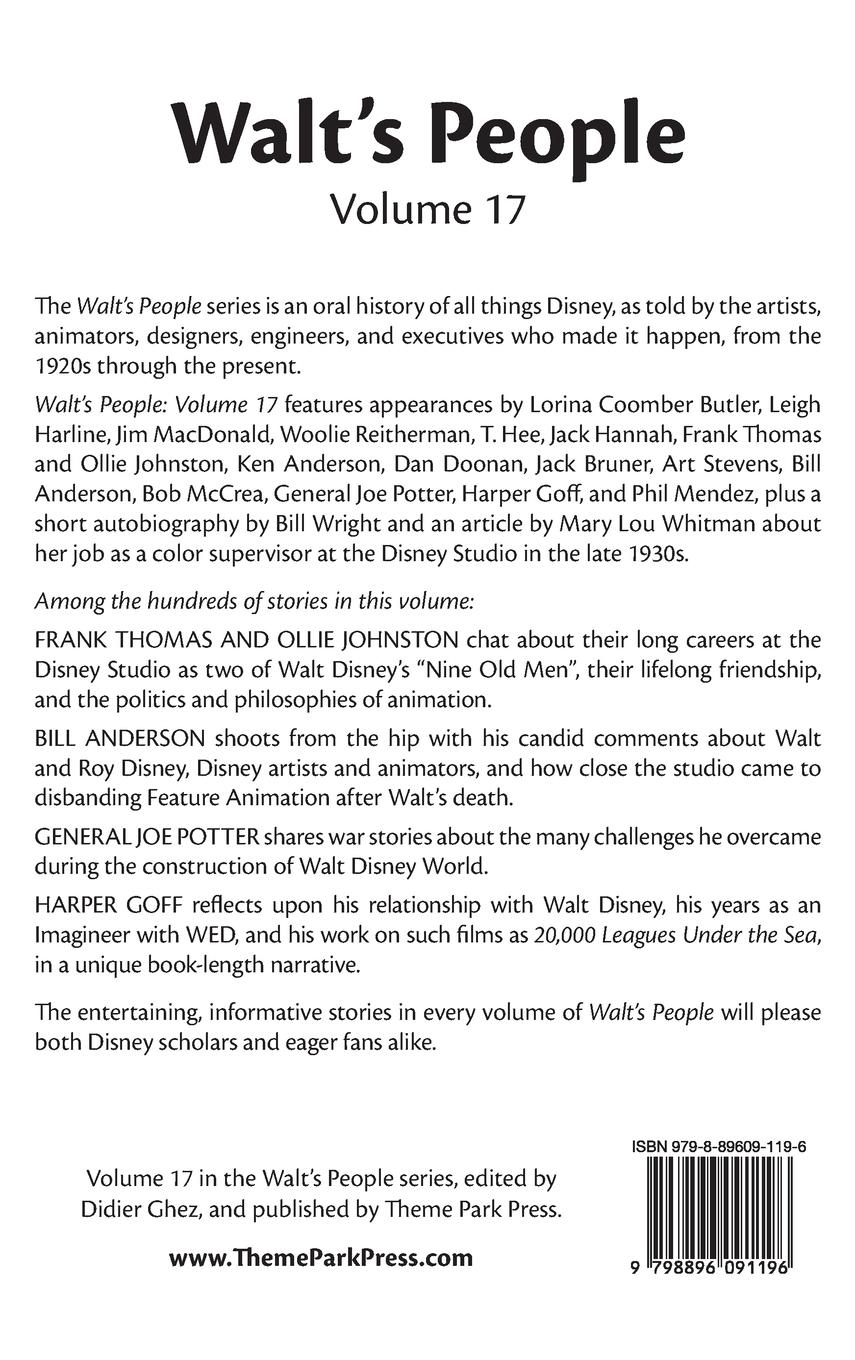 Rückseitencover Walt's People