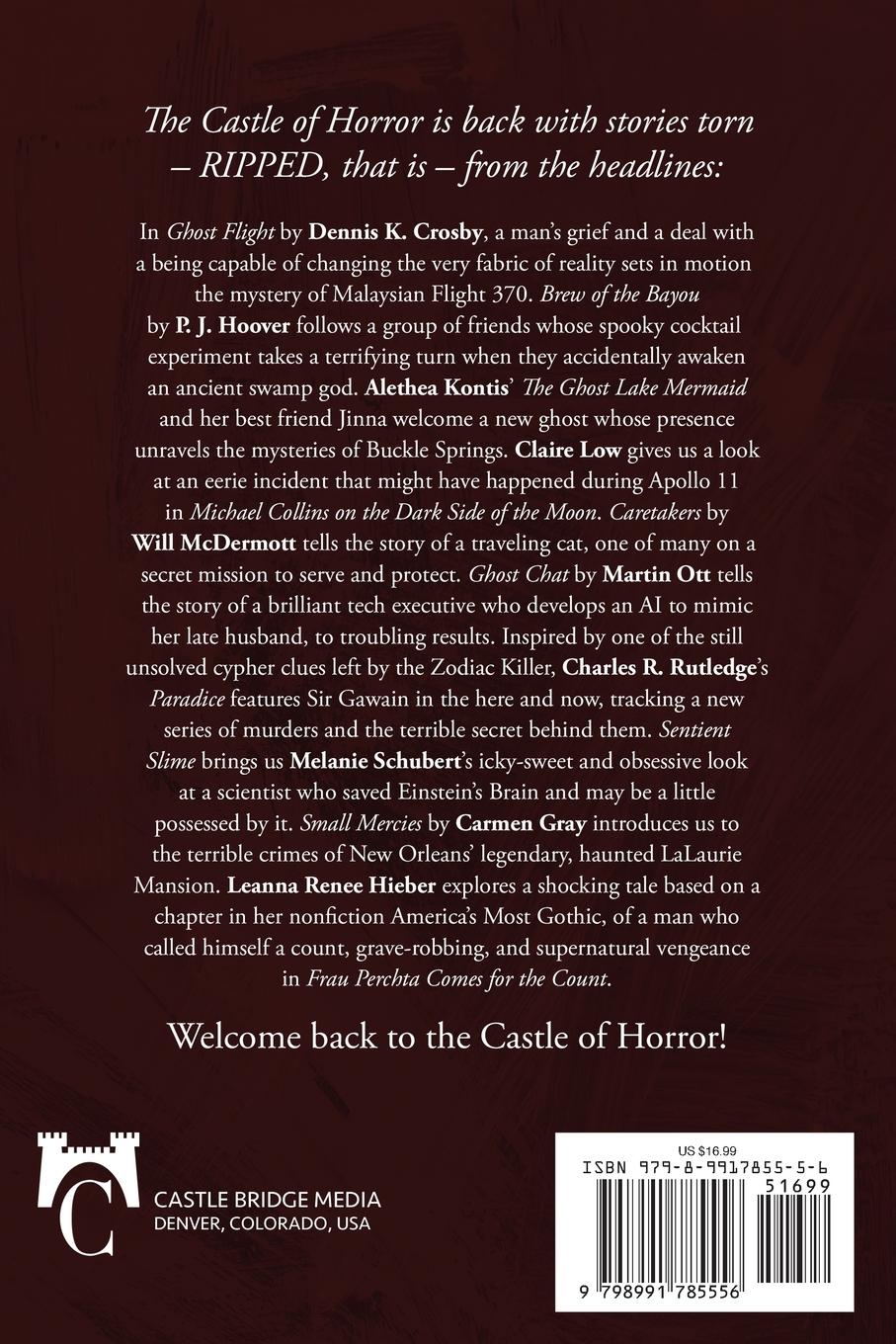 Rückseitencover Castle of Horror Anthology Volume 12