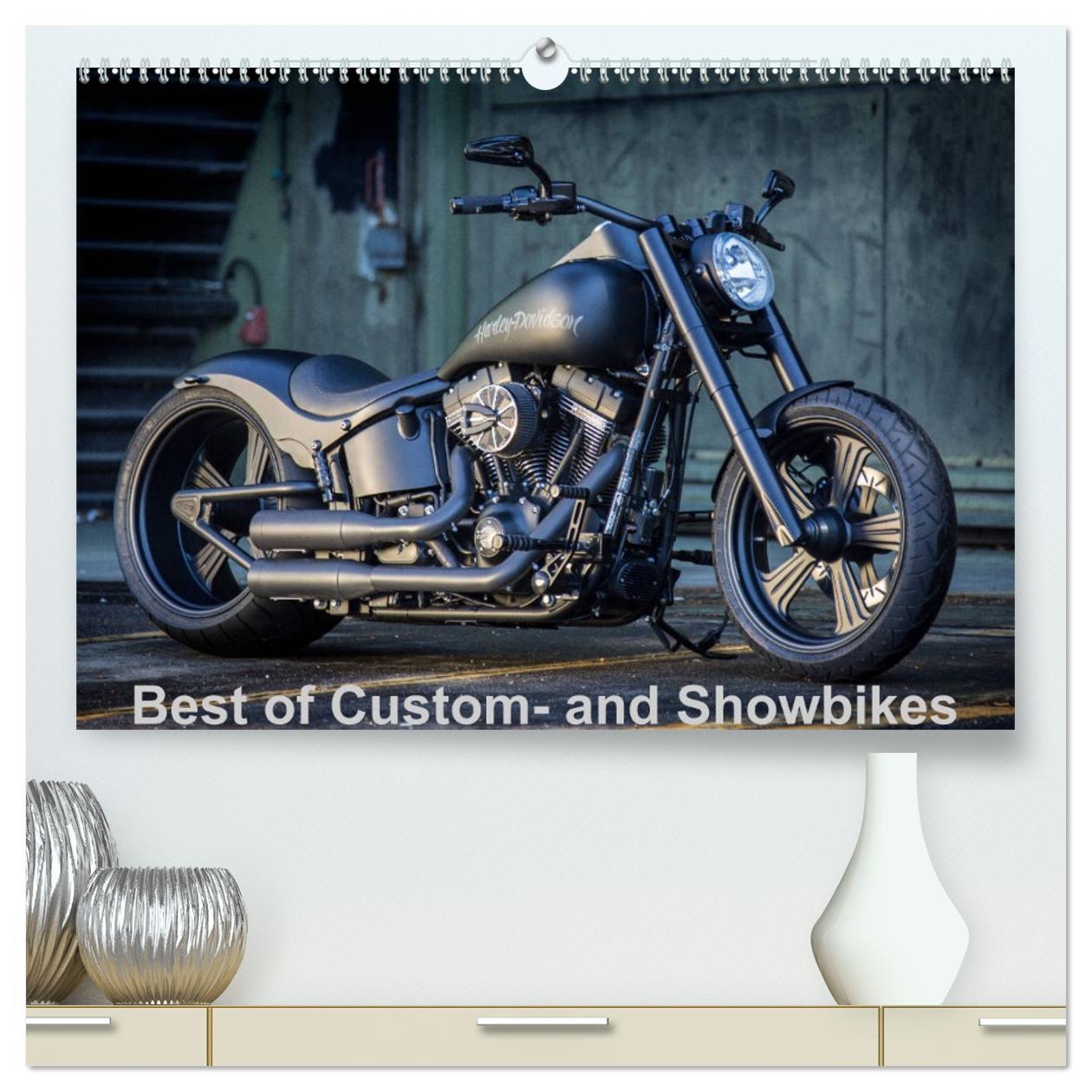 Vorderes Coverbild Best of Custom- and Showbikes Kalender (hochwertiger Premium Wandkalender 2026 DIN A2 quer), Kunstdruck in Hochglanz