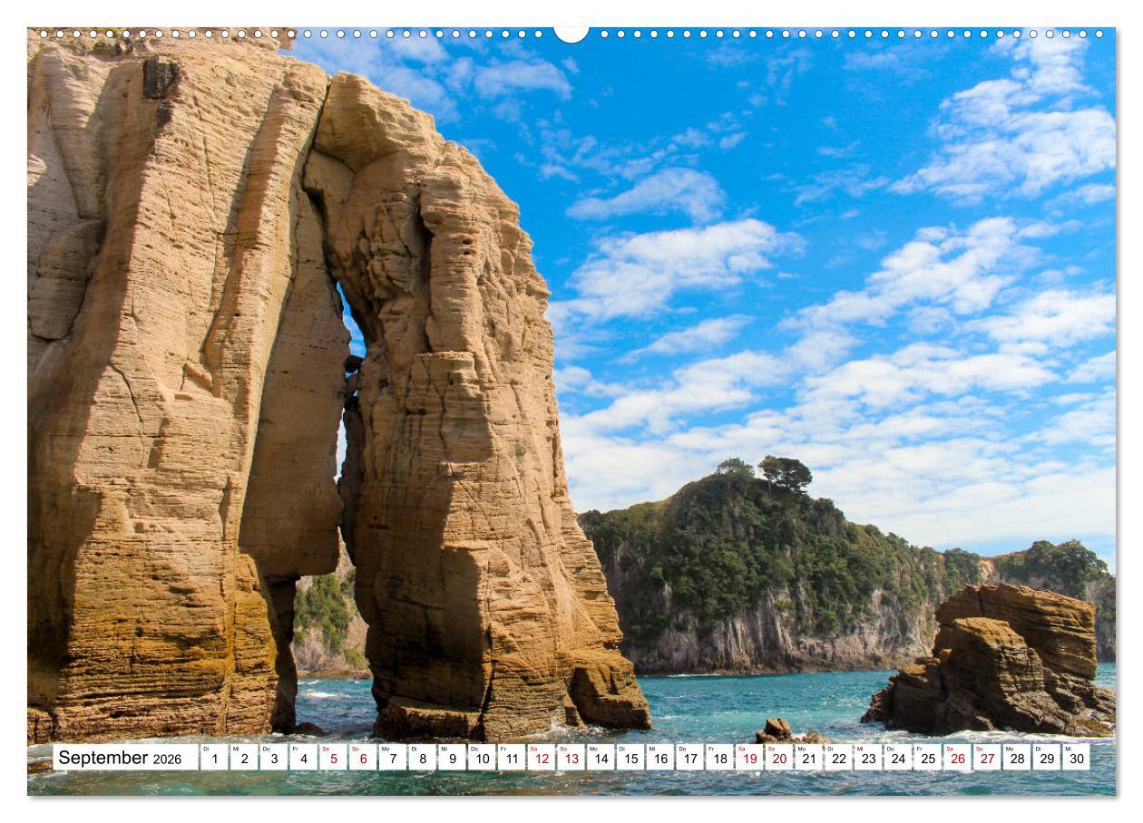 Beispielinhalt (Bild) Neuseeland - Die schönsten Orte am anderen Ende der Welt (Wandkalender 2026 DIN A2 quer), CALVENDO Monatskalender