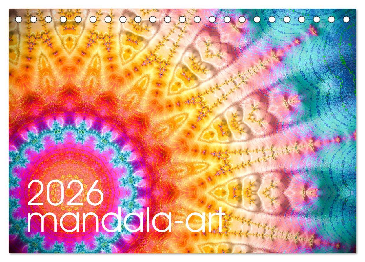 Vorderes Coverbild mandala-art (Tischkalender 2026 DIN A5 quer), CALVENDO Monatskalender