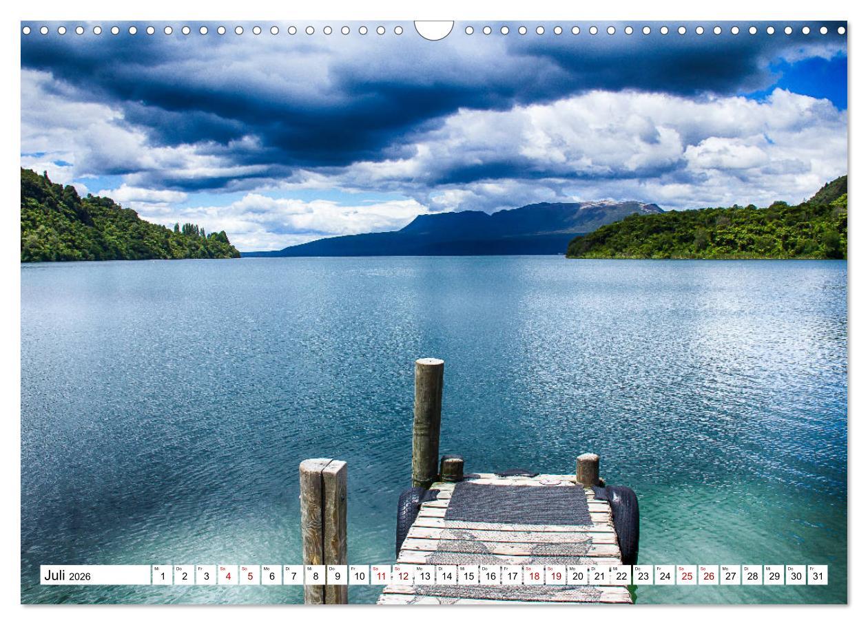Beispielinhalt (Bild) Neuseeland - Die schönsten Orte am anderen Ende der Welt (Wandkalender 2026 DIN A3 quer), CALVENDO Monatskalender