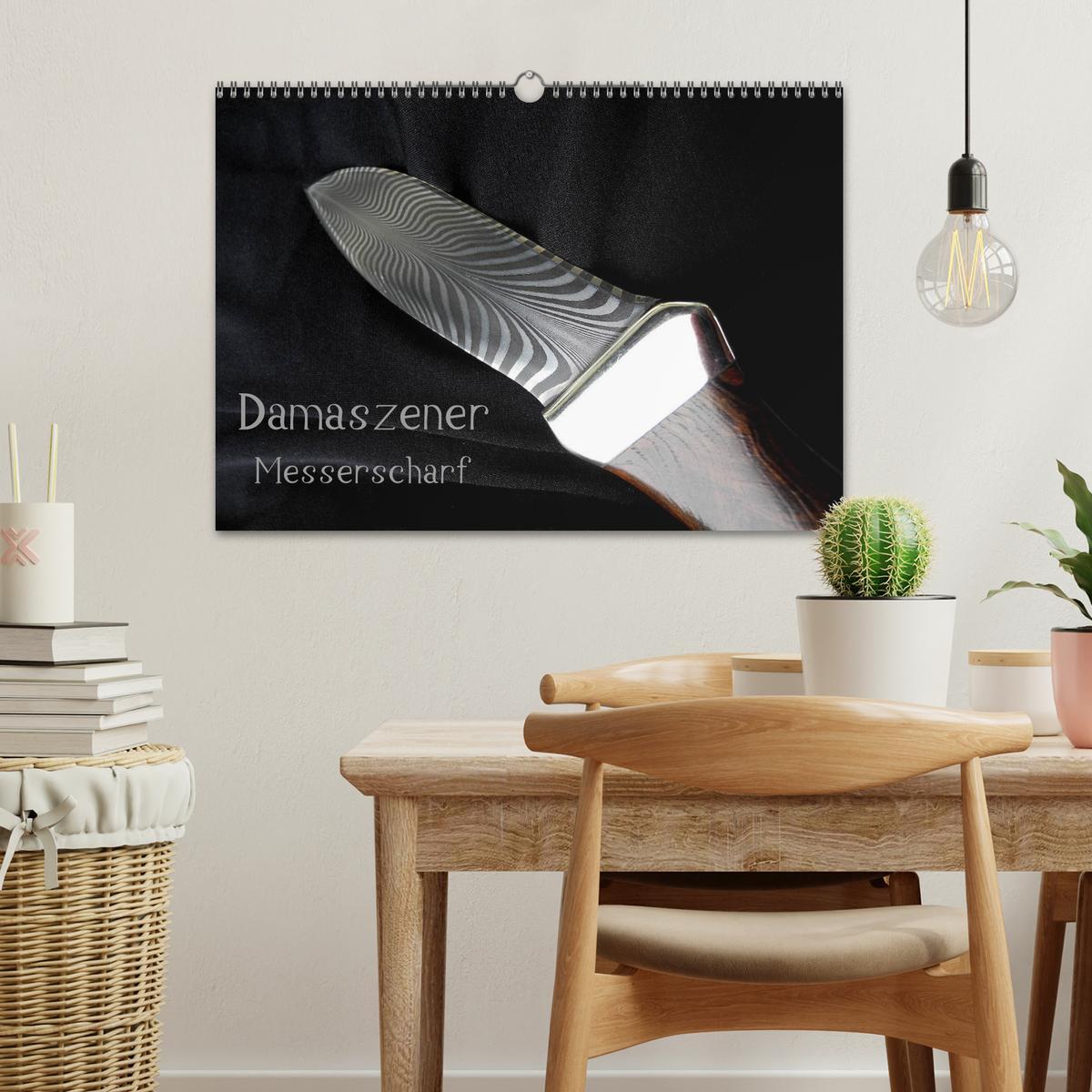 Beispielinhalt (Bild) Damaszener - Messerscharf (Wandkalender 2026 DIN A3 quer), CALVENDO Monatskalender