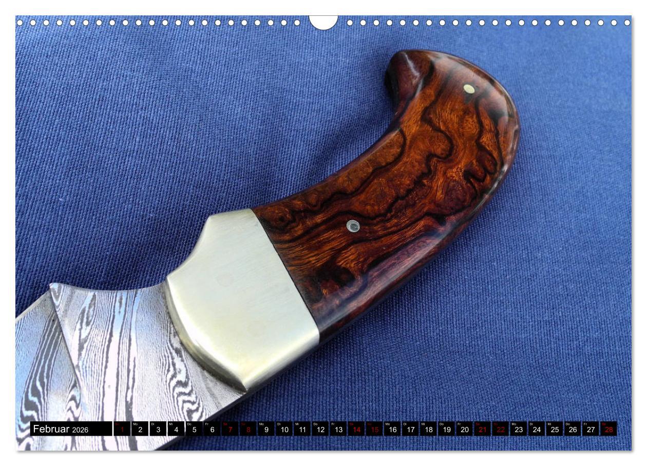 Beispielinhalt (Bild) Damaszener - Messerscharf (Wandkalender 2026 DIN A3 quer), CALVENDO Monatskalender